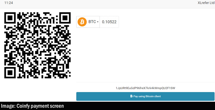 coinfy bitcoin payment system