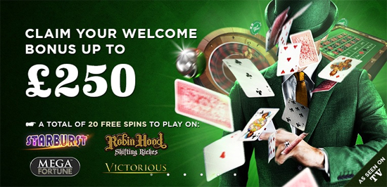 welcome bonus casino