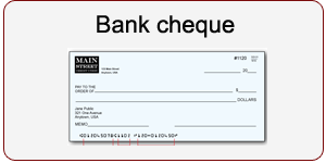 Withdraw in casino with bank cheque